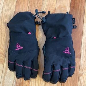 Head winter snow gloves